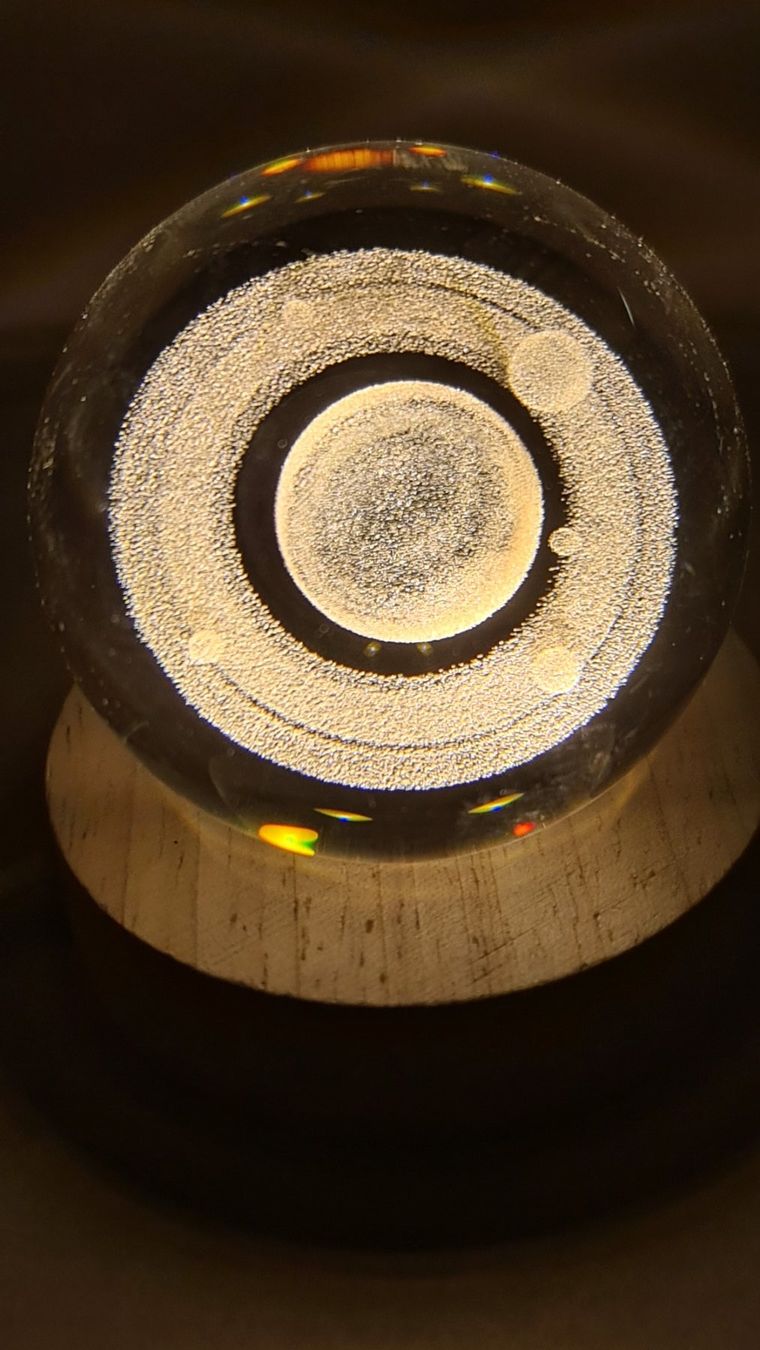 Alle Dekorationen: 3D Solar System Gravierte Kristallkugel 60mm – Neu (gemäss Beschreibung) aus Uerkheim von Kaufoption 4
