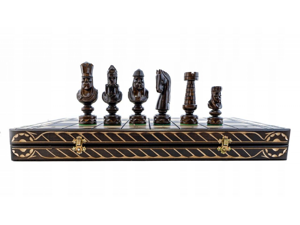 Spiele: Holz Schachbrett „Cezar“ Geschnitzt – Neu und originalverpackt aus Buchs Zh von bar_7kk7 3