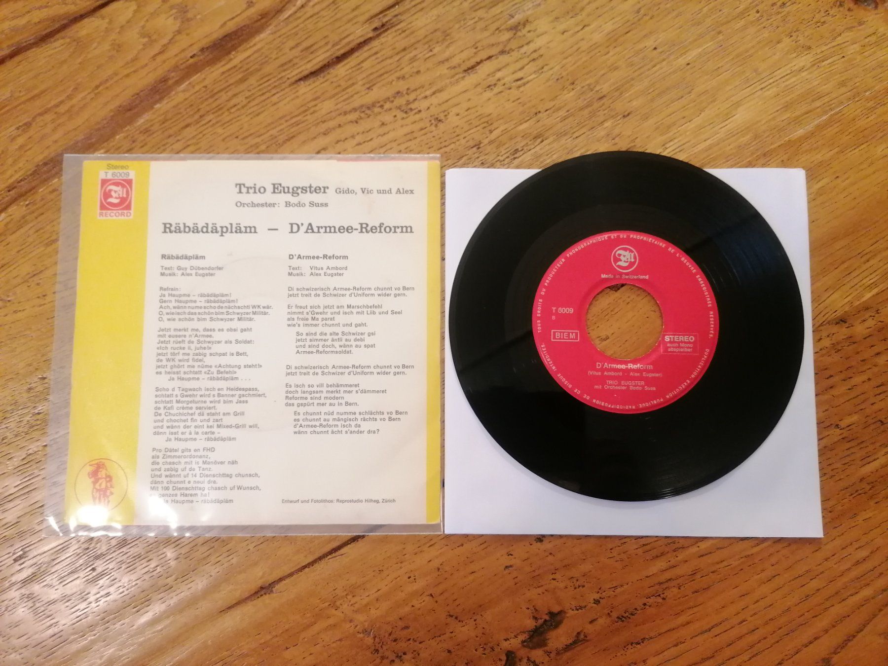 Dischi in vinile: Trio Eugster ‎– Räbädäpläm – Usato da Emmenbrücke venduto da lamorak 1