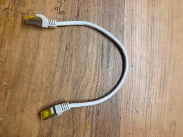Netzwerkkabel RJ45, CAT 6 A S/FTP, 25 cm (10 Gbit/s)