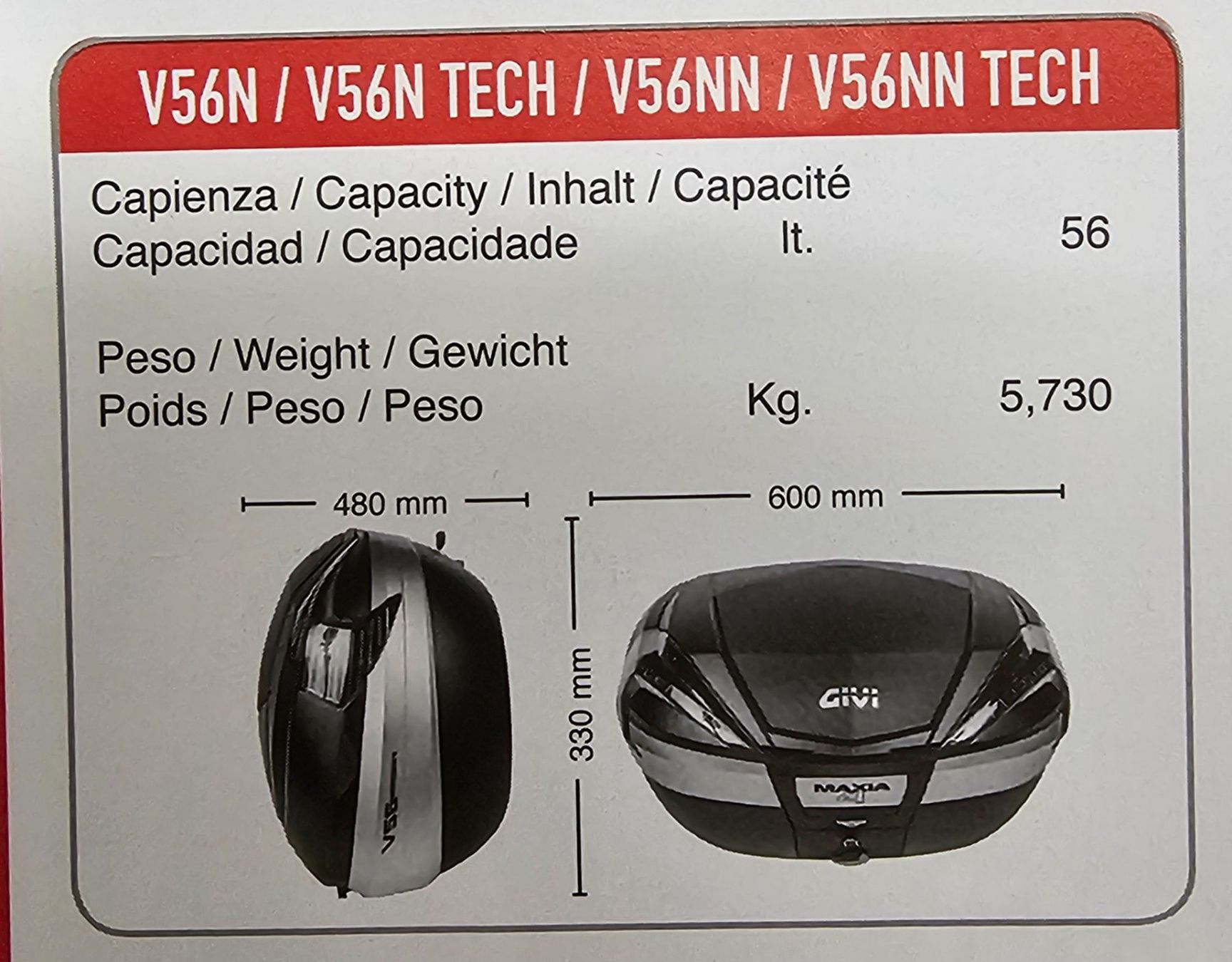 Reisekoffer: GIVI Maxia-Topcase Monokey-System – Gebraucht aus Schaffhausen von Waldi.W 7