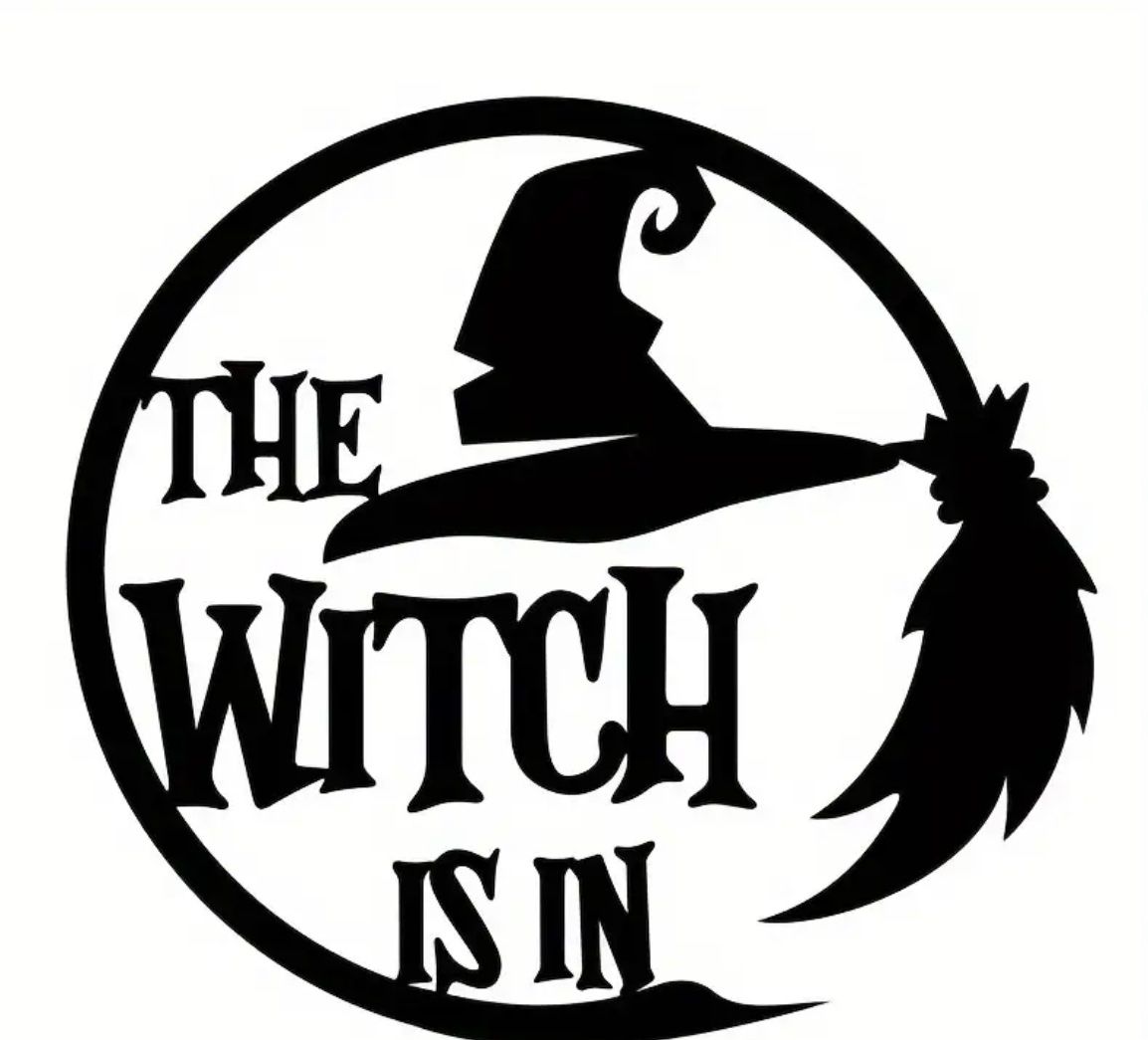 Aufkleber: Hexen-Deko Aufkleber "The Witch is in" – Neu und originalverpackt aus Gams von Mariawicca