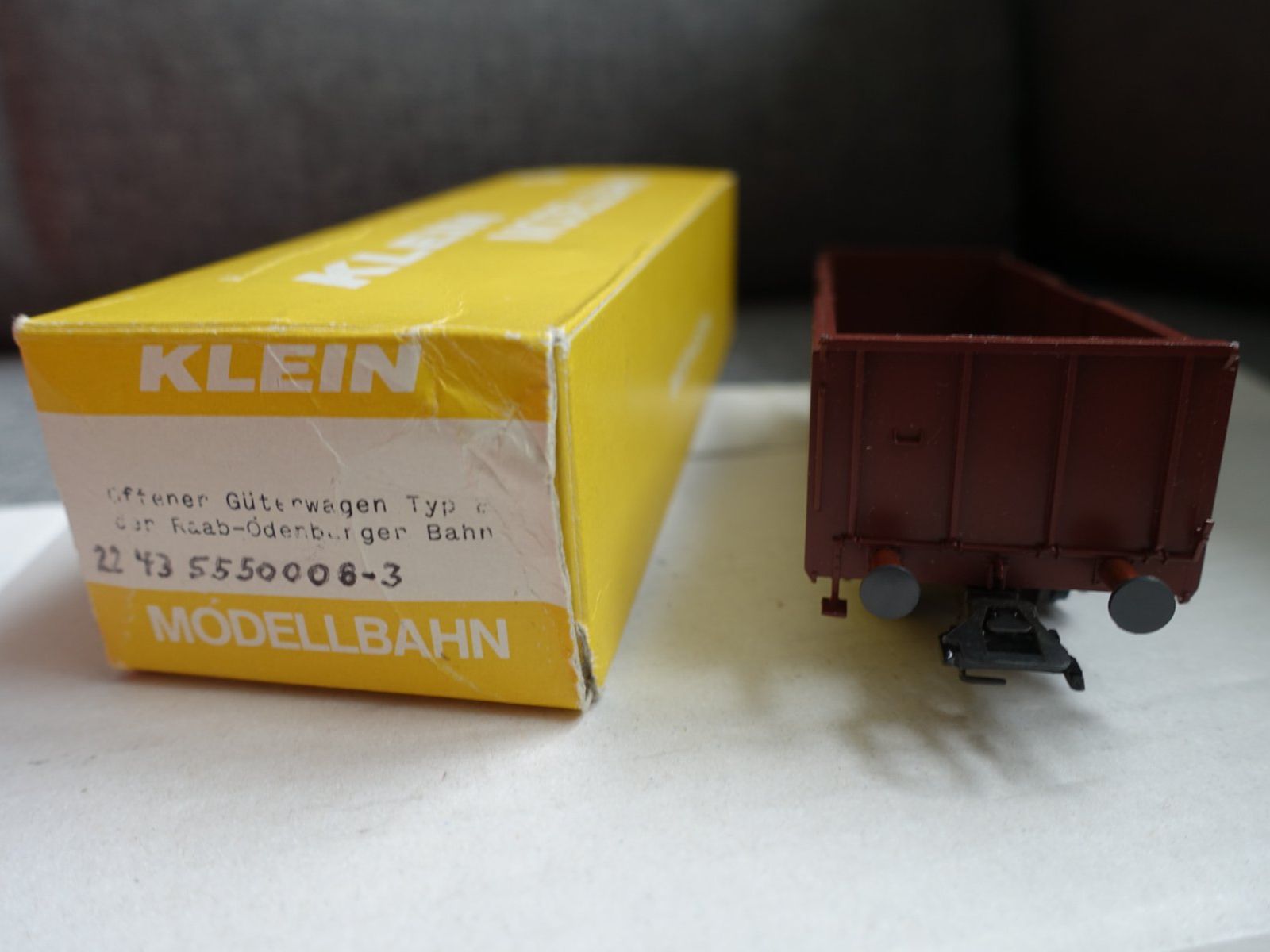 Kleinbahn Modellini di ferrovie: KLEIN Modellbahn offener Güterwagen – Usato da Wallbach venduto da Sarrows 5