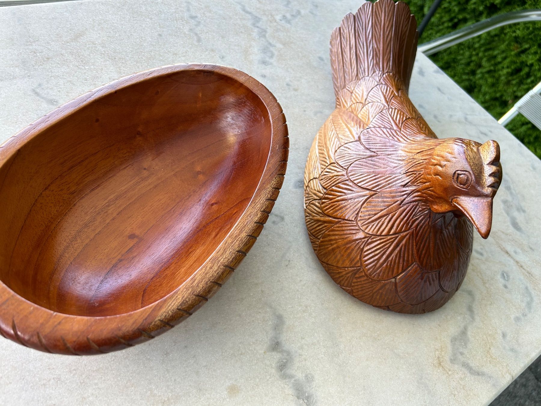 Statuette: Huhn Holzschnitzerei – Usato da Geroldswil venduto da BluesOne 2