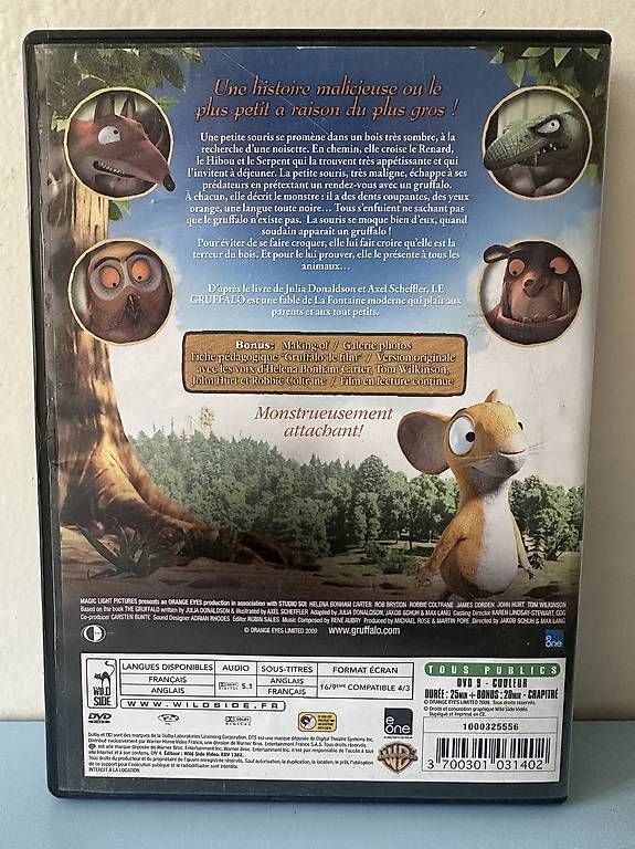 Tutti i DVDs: Gruffalo DVD  – Usato da Riex venduto da bonjour8 2