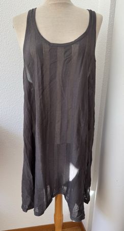 Tunique MYRINE, taille L, coton, anthracite 