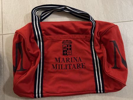 Marina Militare Tasche mit Schriftzug gebraucht