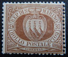 San Marino Kat. 4 * 1877 Kat. 850 Euro sehr selten