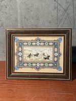 Persian Miniature Painting Hunt Scene Framed 