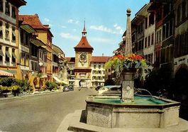 MORAT la Grand' Rue MURTEN Hauptstrasse, Auto
