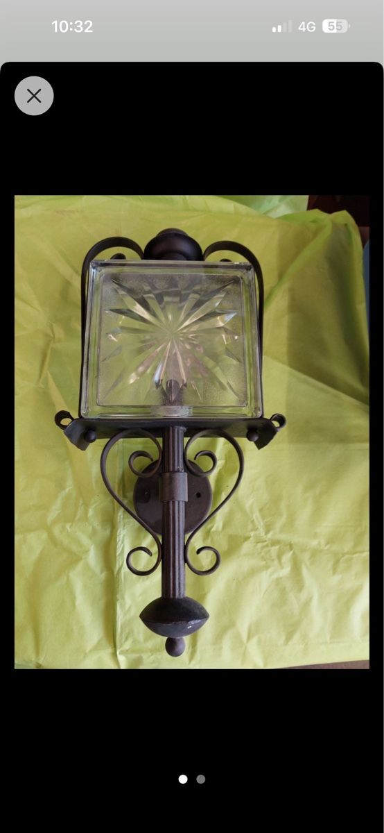 Lampade: Hand geschmiedete Aussenleuchte – Nuovo (secondo la descrizione) da Trüllikon venduto da angela4444