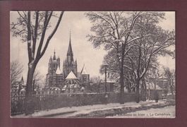 LAUSANNE en hiver - Cathédrale - 1910