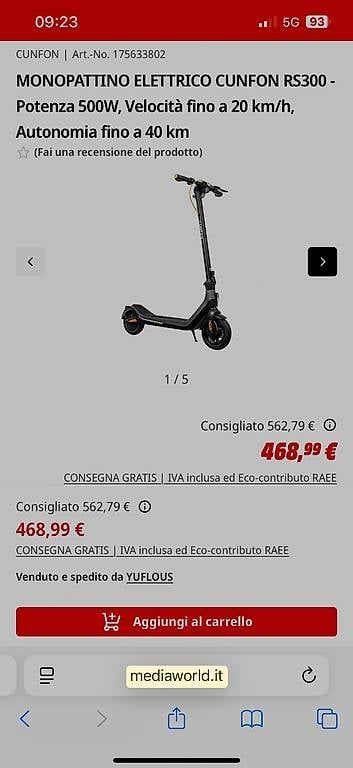 Kickboard: Monopattino Cunfon RS300 – Gebraucht aus Lugano von mat_5k69 3