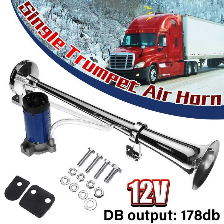 ✓ 12V 178db Luft Horn Kit Druckluft Hupe