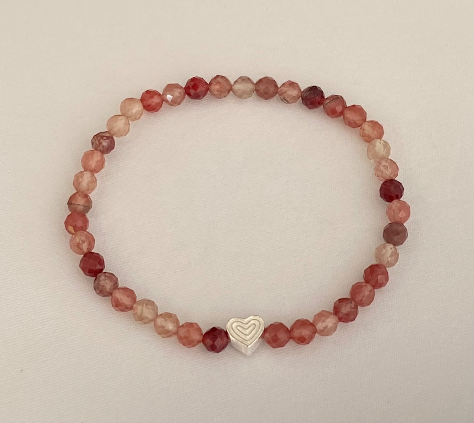 Armbänder & -reifen: Edelstein Armband Andesin facettiert mit Silber – Neu und originalverpackt aus Zuzwil SG von Lemliskat 1