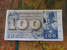 SUISSE  100  Francs  1957  (4325)  Billet