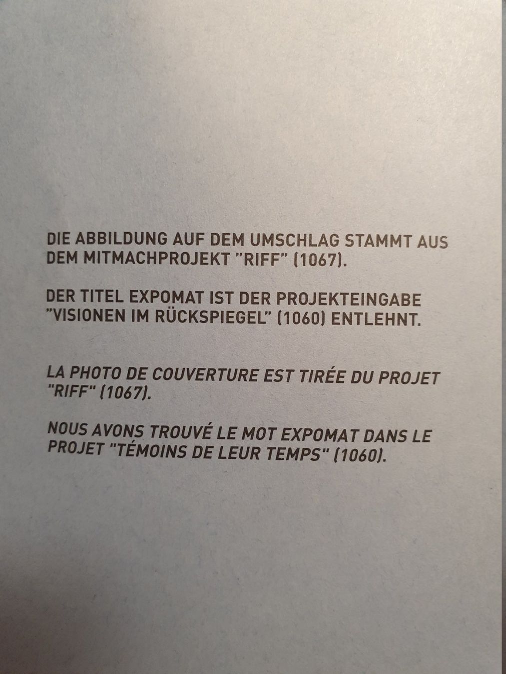 Libri: Expomat - Roman Keller – Usato da Zürich venduto da loosebone 1