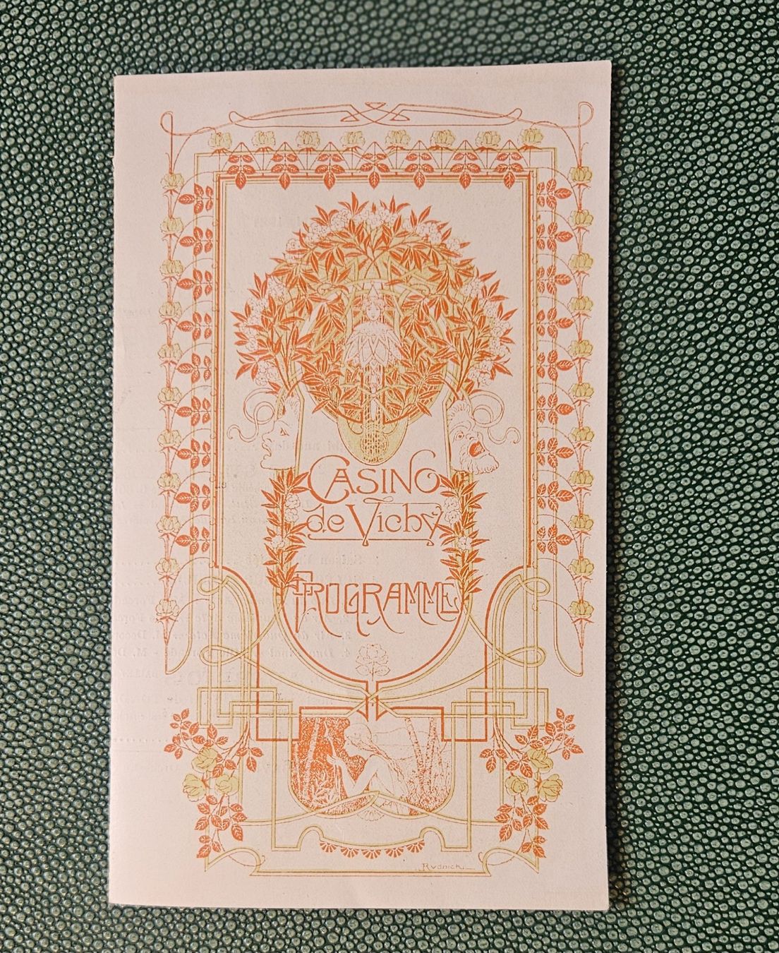 Documenti: Seltene Programmkarte Casino de Vichy, Saison 1921! – Usato da Tenniken venduto da tententen30