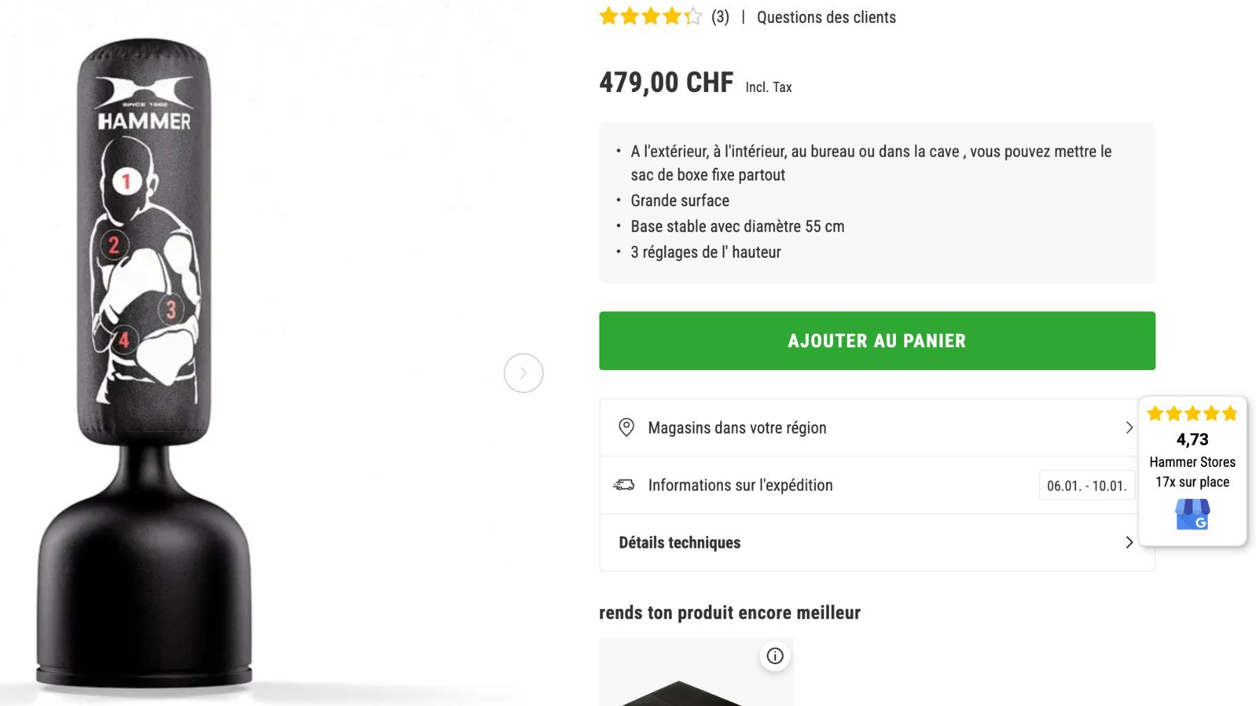 Sacchi da boxe: Sac de frappe – Usato da Neuchâtel venduto da jea_69xh 2