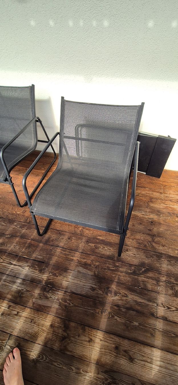 Poltrone: Dreiteilige Gartenlounge schwarz – Usato da Berschis venduto da M_Glauser 1