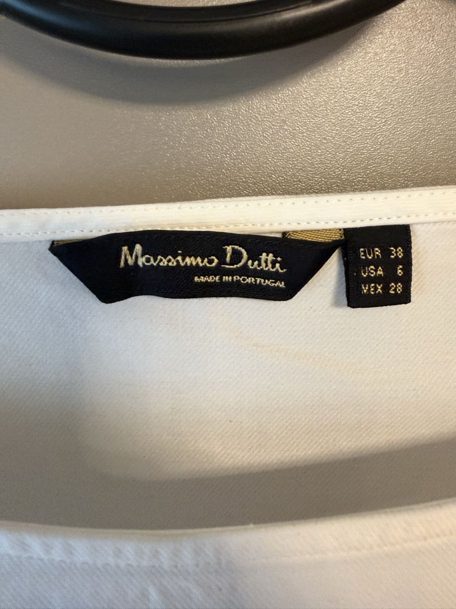 Massimo Dutti Camicette: Massimo Dutti Damenbluse Grösse 36 Weiss mit Spitze – Usato da Zofingen venduto da disupare 1