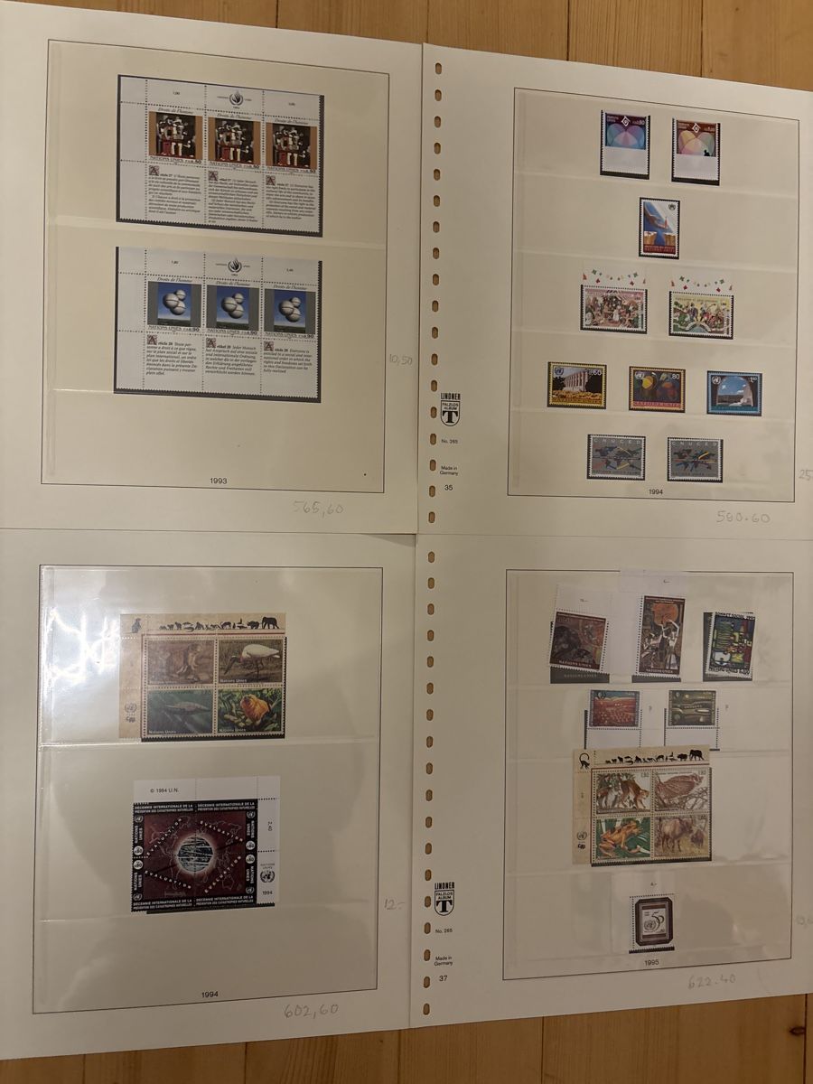 Tutti i francobolli: UNO Briefmarken Sammlung Schweiz 1969 -1995 – Nuovo (secondo la descrizione) da Freienstein venduto da Golfbueb 8