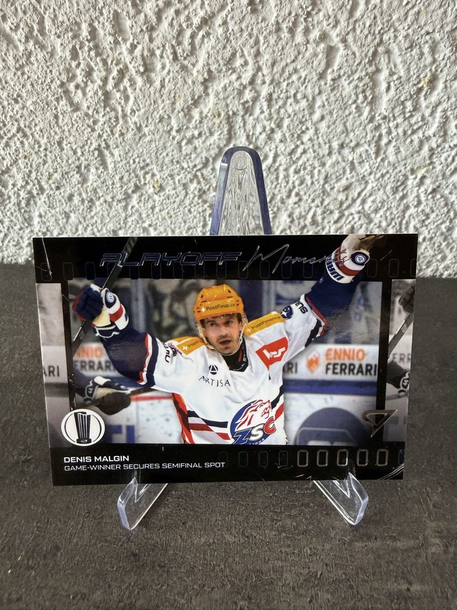 Sportzoo Sammelbilder & Trading cards: Denis Malgin - Playoff Moment – Neu und originalverpackt aus Réchy von Leeroy1998