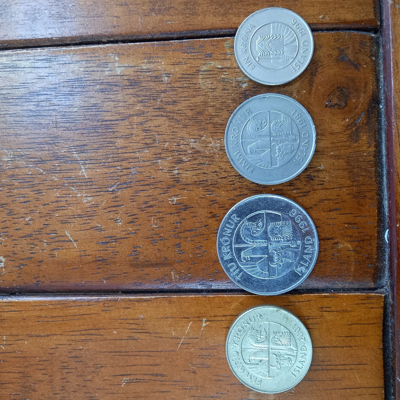 Tutti le monete: Islande 4 pièces de monnaie – Usato da St-Cergue venduto da VeganWarrior 1