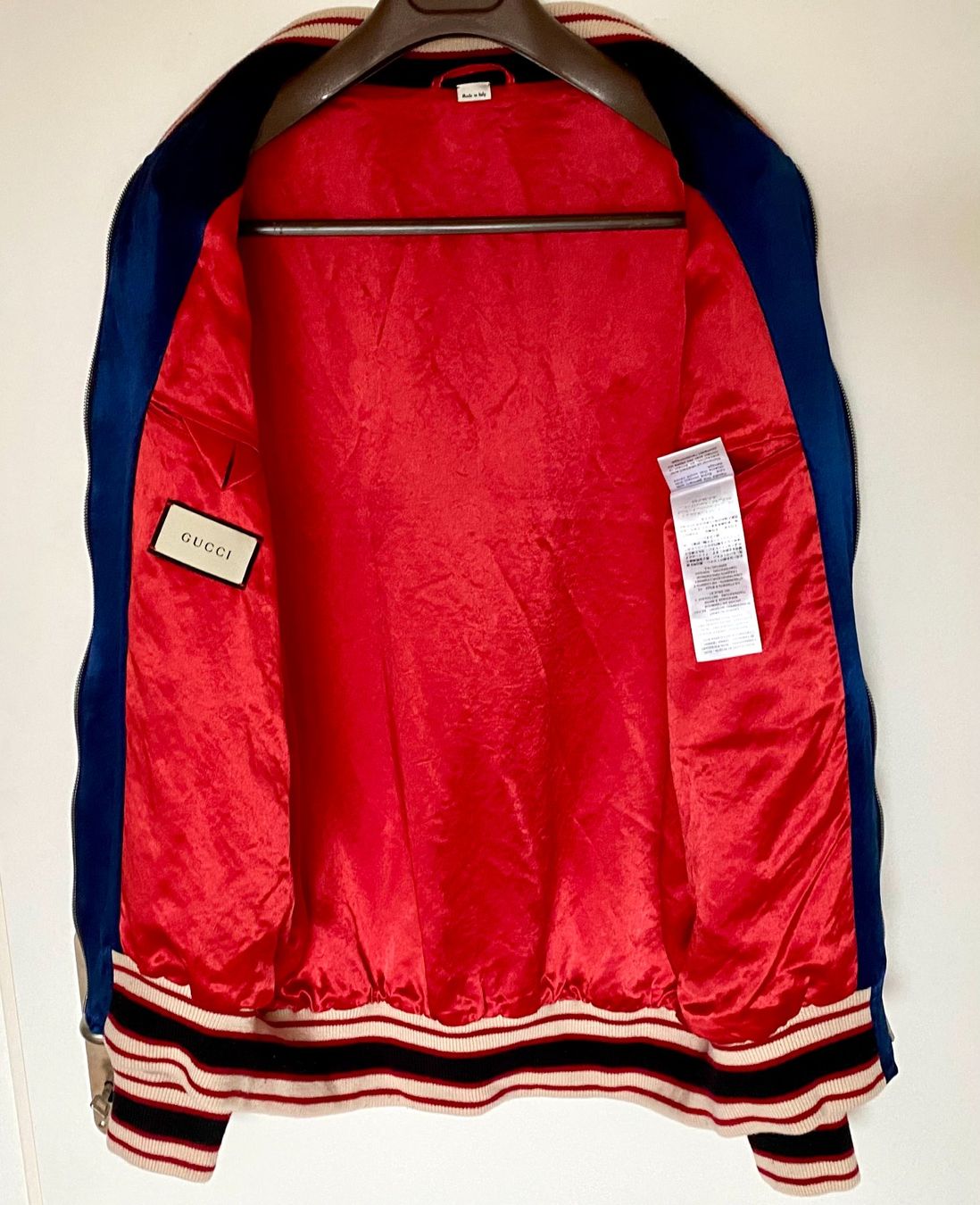 Gucci Giacche: GUCC GG Seide VARSITY Polyester Oversize JACKET L ORIGINAL – Usato da Kreuzlingen venduto da Selliton 5