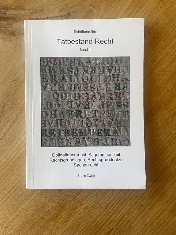 Bücher: Tatbestand Recht, Band 1 – Neu (gemäss Beschreibung) aus Zürich von gin_9t9d