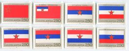 Briefmarken "Flaggen". Jugoslawien