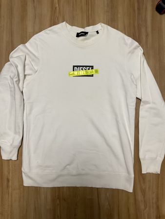 Herren Pullover DIESEL weiss Grösse L guter Zustand