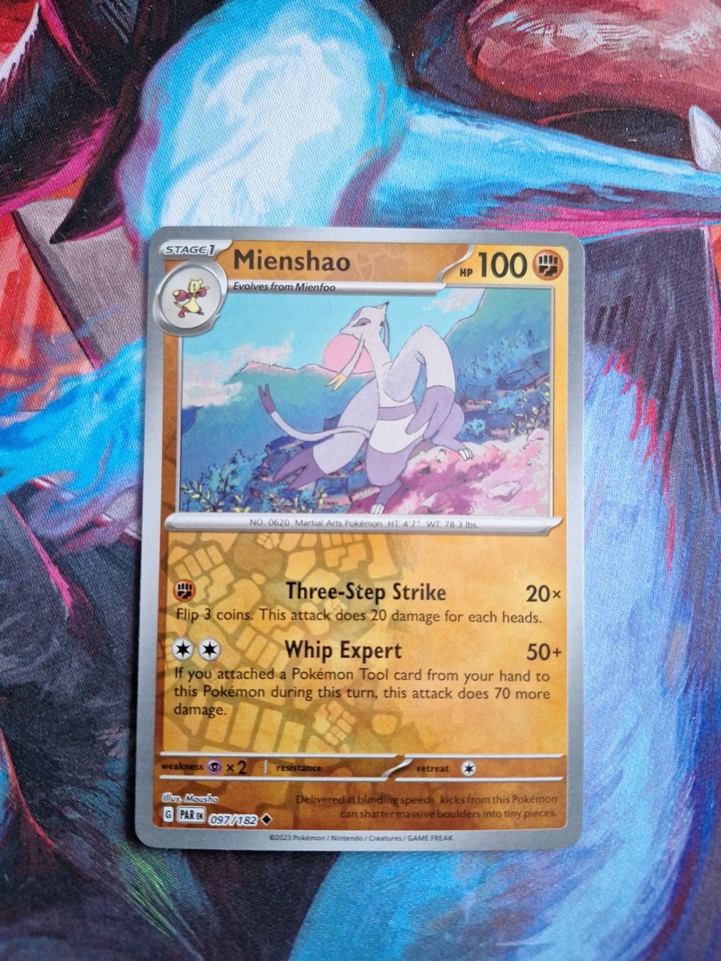 Pokémon Carte collezionabili: Mienshao - Reverse Holo - Pokemon Paradox Rift – Usato da Altstätten SG venduto da GGsGameshop