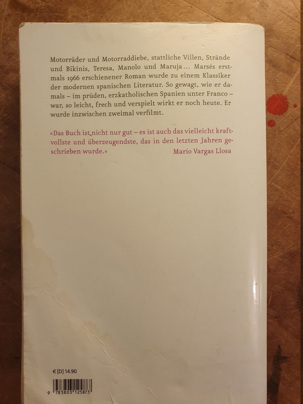 Bücher: Letze Tage mit Teresa - Juan Marse – Gebraucht aus Zürich von loosebone 7