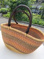 Handgefertigter Ghana Korb, Bolga Basket, Ethno Chic, To