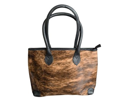 Tote, Borsa a mano in vera pelle di mucca