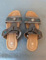 NEU! Sandalen My Style, braun Gr 40, Perlen, Klettverschluss