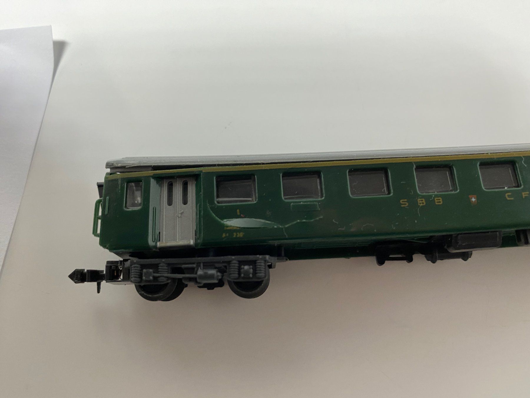 Arnold Modellini di ferrovie: SBB Waggon Arnold Spur N Dach, defekt 19 – Difettoso da Kerzers venduto da tisyayasuBE 1