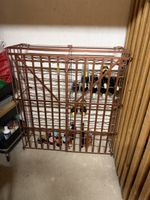 Vintage RIDEX Weinregal / Weinkäfig aus Metall – ca. 100 Fla