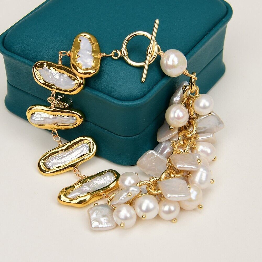 Bracciali & Braccialetti: Wunderschön Design Perlen Armband Perle Echt 20 cm Bracelet – Nuovo (secondo la descrizione) da Prilly venduto da ilyria73 2