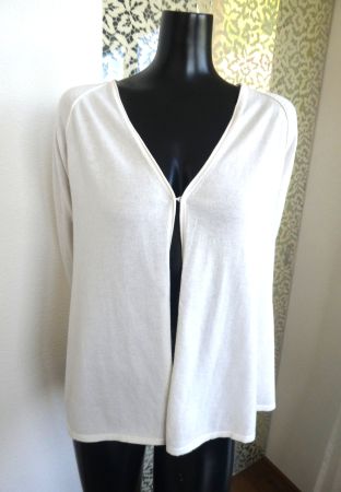 Hemisphere Feinstrick Jacke BW/Cashmere Mix Top, Gr. 40