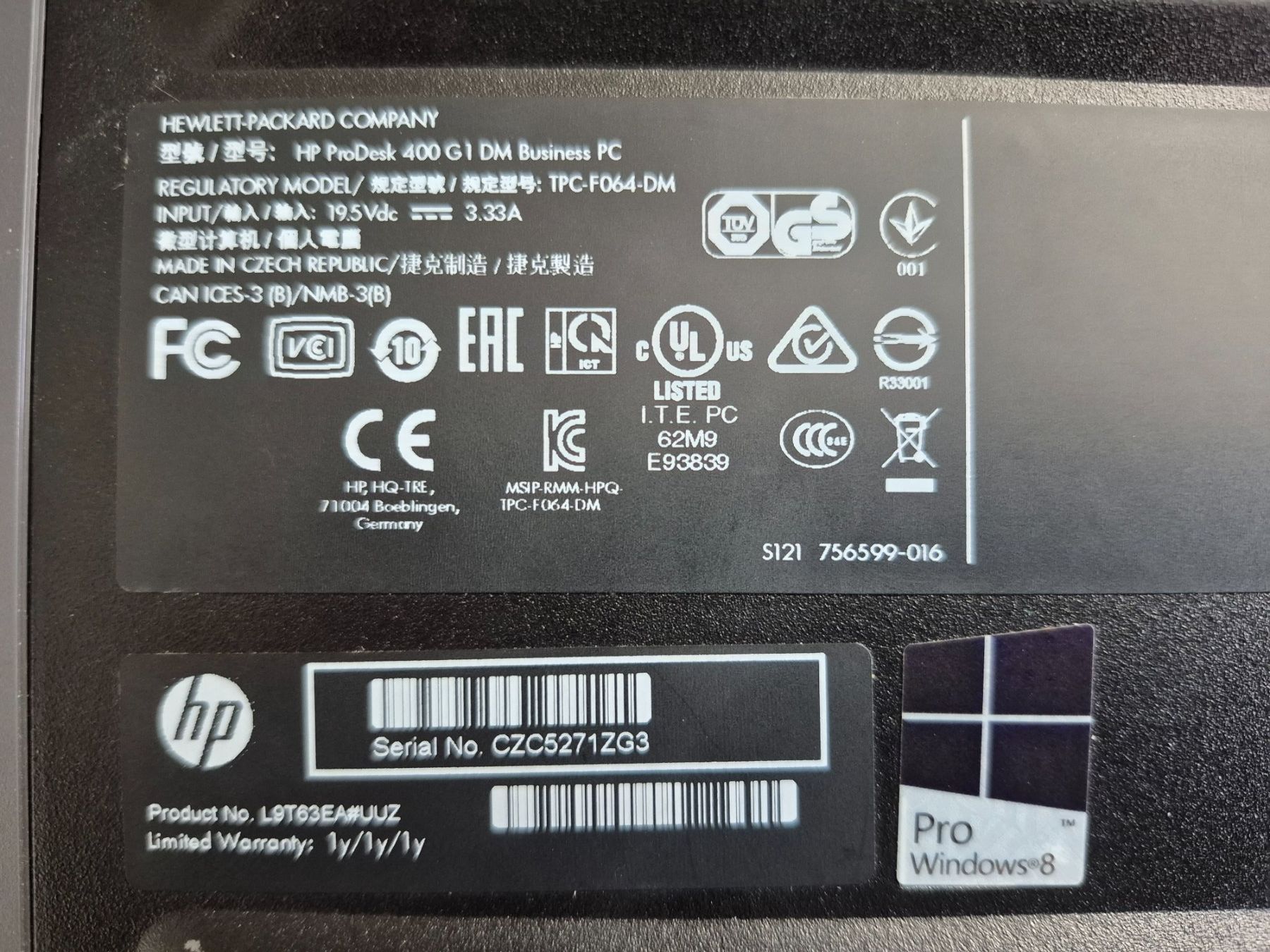 Hewlett Packard PC: HP EliteDesk Mini PC Intel Core i5 Windows 10 – Usato da Rüti b. Lyssach venduto da Fidi4 5
