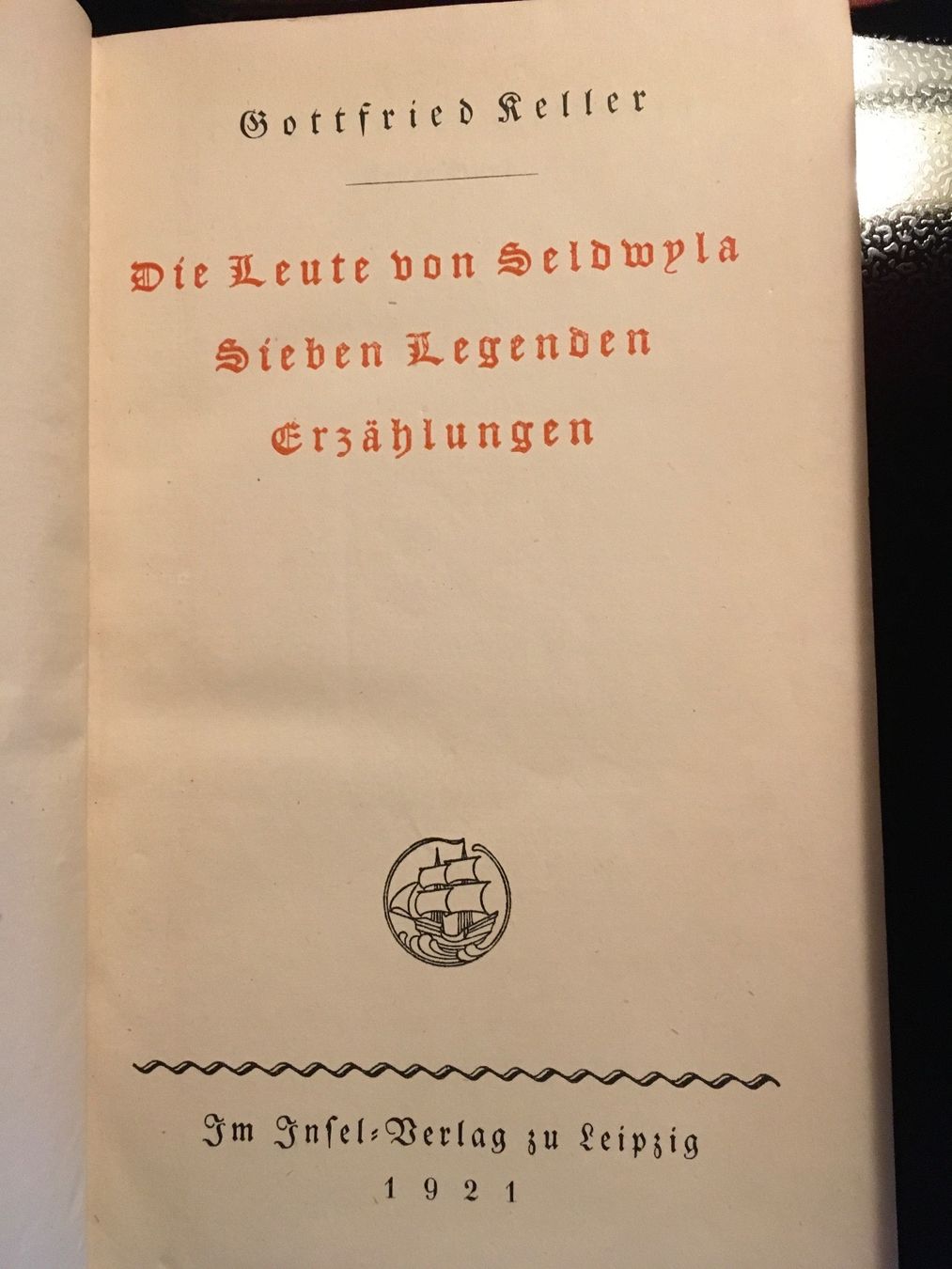Bücher: 4 Bände Gottfried Keller Werke 1921 – Gebraucht aus Oberwil BL von elk_wf5x 5