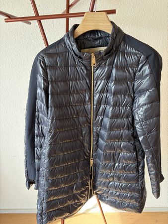 Manteau Herno femme bleu mi-long taille 44 bon état