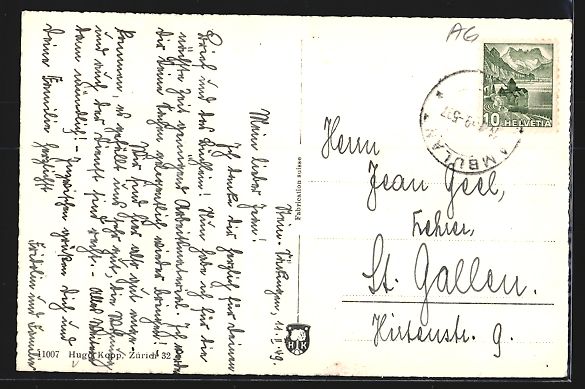 Cartes postales: AK Stein /AG, Teilansicht mit Bahnhof – D'occasion à Berlin par bartko-reher 1