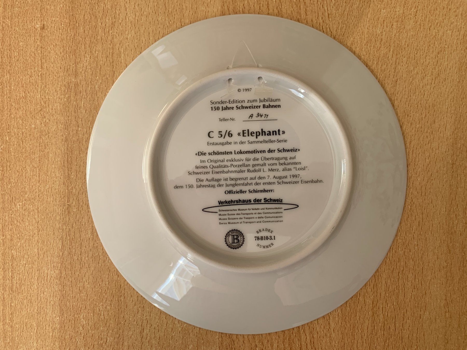 Piatti: Wandteller C 5/6 "Elefant", Durchmesser 19,5cm – Nuovo (secondo la descrizione) da Flums venduto da finn1975 1