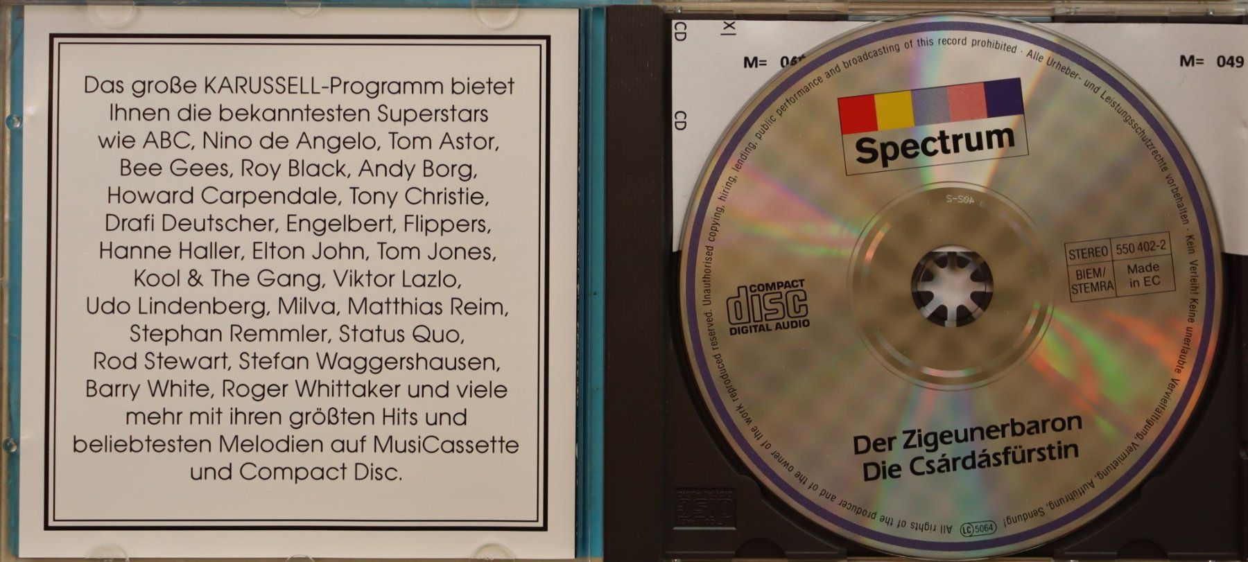 CDs: Die Csardasfürstin - Der Zigeunerbaron – D'occasion à Luzern par CONTENTI 1