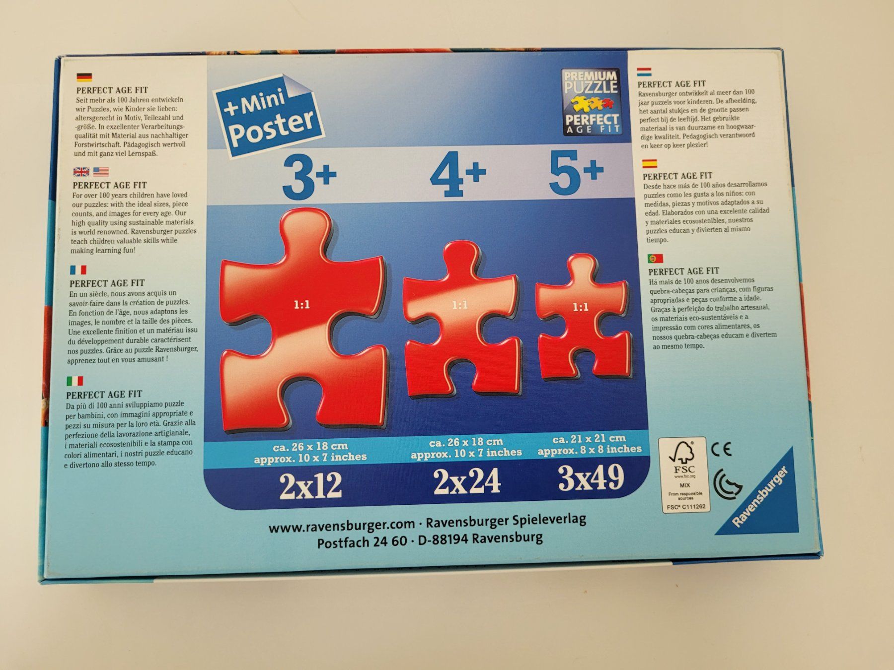 Ravensburger Puzzle: Finding Dori Puzzles 2 x 24 Stk. 4+ – Usato da Aarburg venduto da i_c6r8 2
