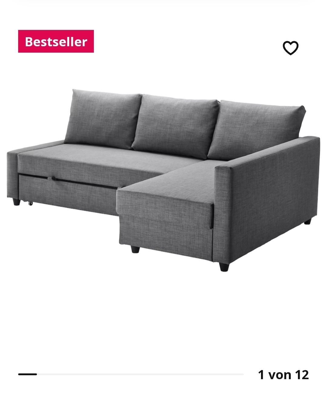 Divani: IKEA Bettsofa Grau gebraucht – Usato da Aadorf venduto da Dachdi 2