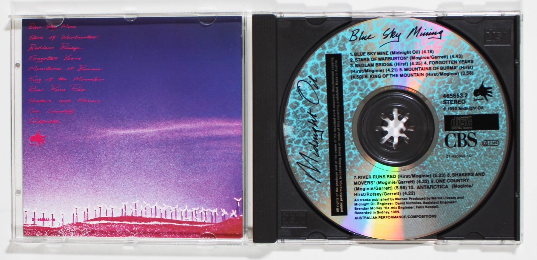 CD: CD - MIDNIGHT OIL - BLUE SKY MINING - 1. Auflage 1990 – Usato da Brüttisellen venduto da Collector-Corner 1